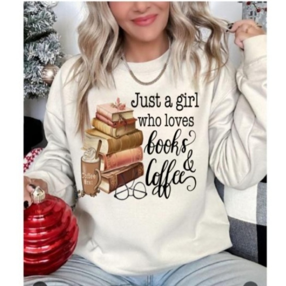 Book lover/Reader crewneck sweaters. New!